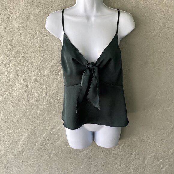 ABERCROMBIE & FITCH DARK GREEN SPAGHETTI STRAP TOP - Picture 3 of 9